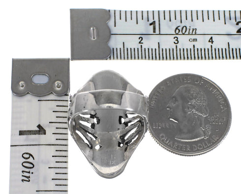 Turquoise Authentic Sterling Silver Southwestern Ring Size 8-1/2 QX87245